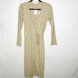 LISA SAYS GAH Lucille Long Sleeve Wrap Midi Dress NWT in Small